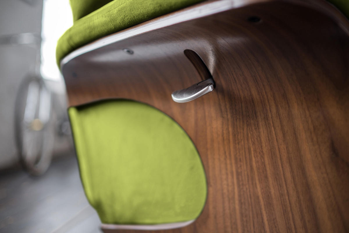 RELAXSESSELSET TOSAR Grün Velvet - Silberfarben/Grün, Textil/Metall (83/110/89cm) - KAWOLA