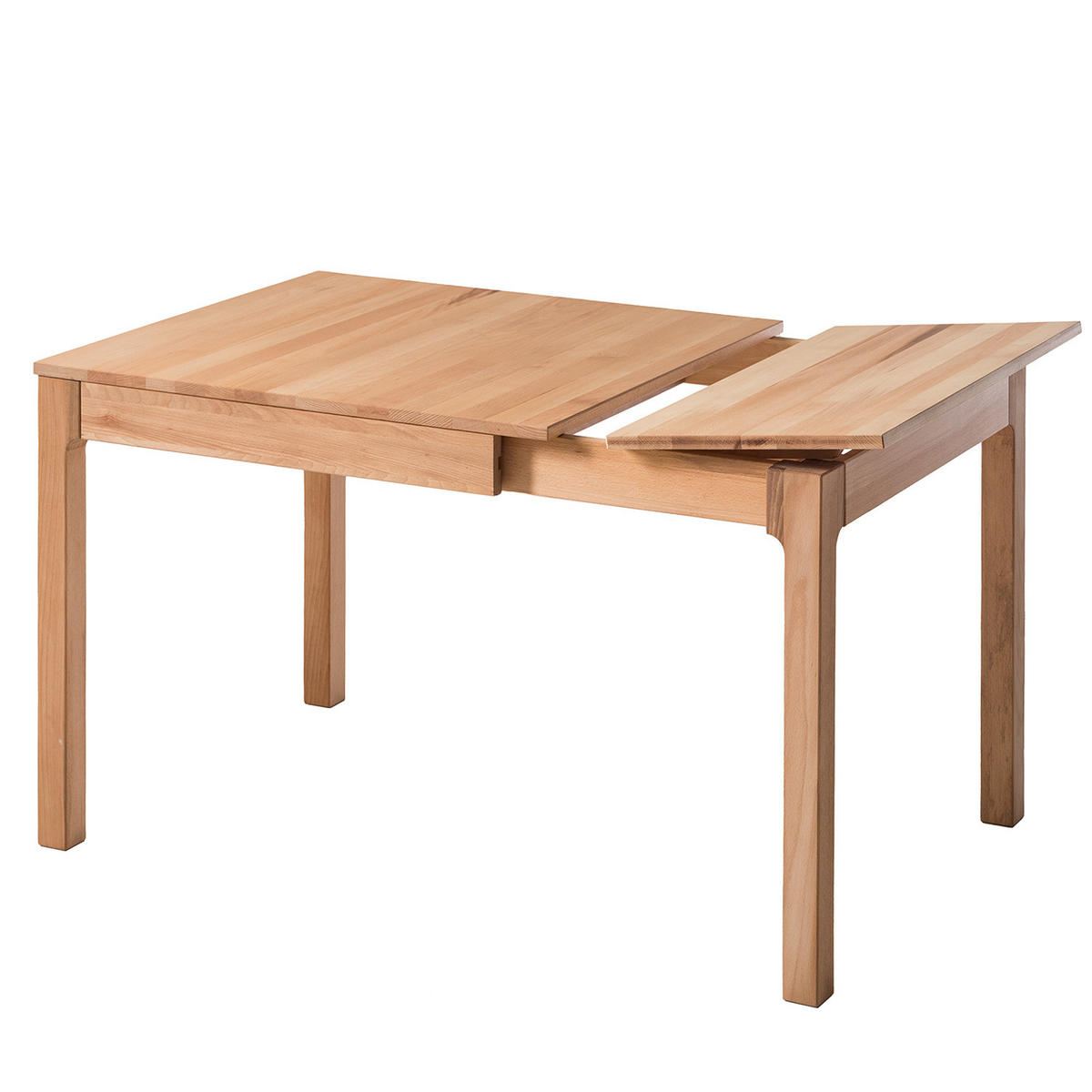 ESSTISCH - Massivholz - Buchefarben, Holz (85/80/75cm) - home24