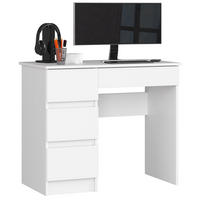 SCHREIBTISCH Weiß 90x50x77 cm - Weiß, Holzwerkstoff (50/90/77cm) - Akord