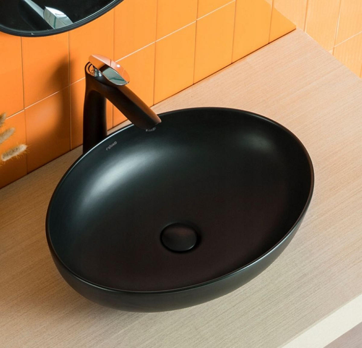 WASCHBECKEN, schwarz 41,5/33/15 cm - Schwarz, Keramik (41.5/15/33cm)
