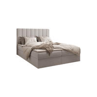 BETT - Boxspringbett 180x200 - 01 Trinity 32 - Silber - Silberfarben, Holzwerkstoff/Textil (180/200cm) - Möblo