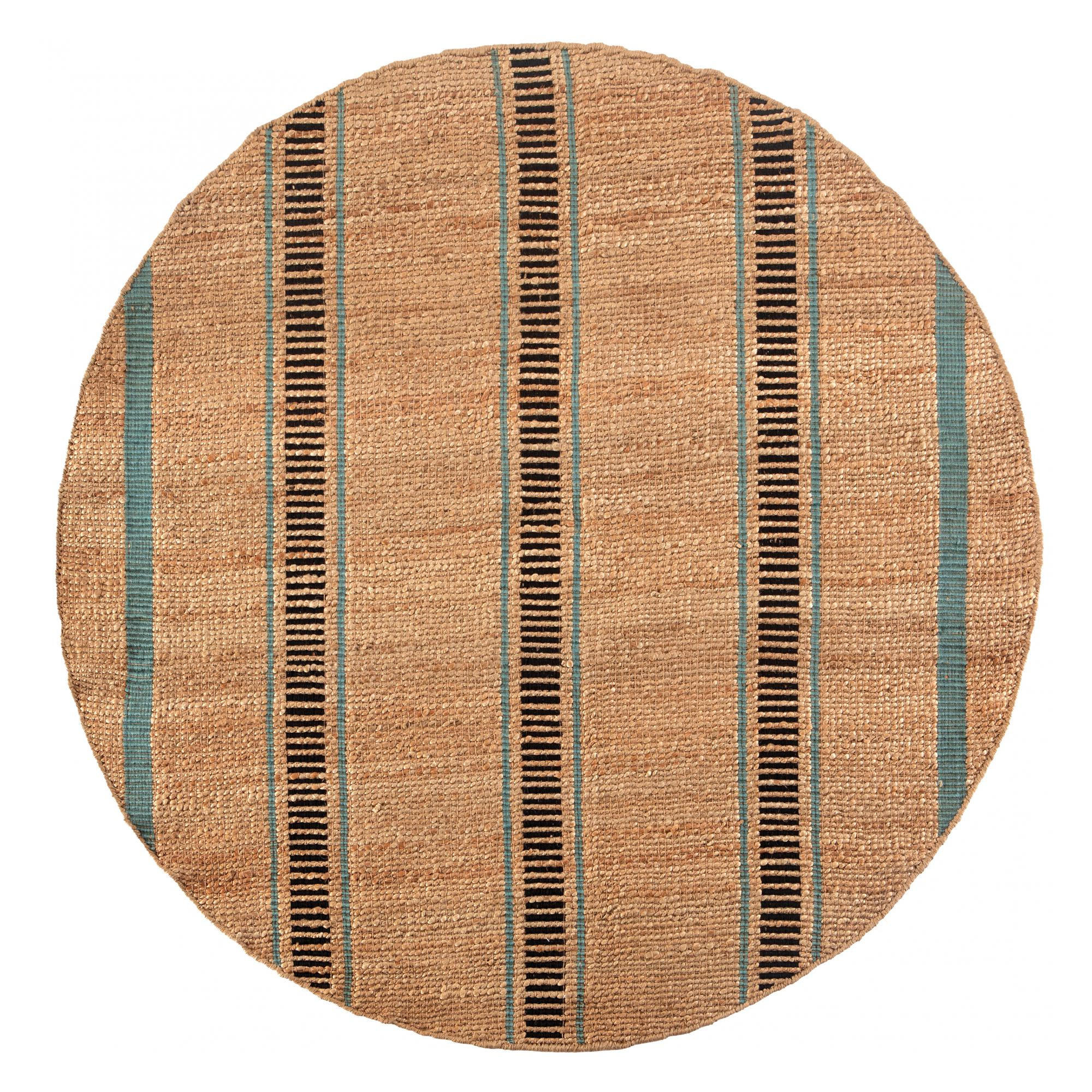 TEPPICH Eden quarzgrau diameter 160 cm - Blau, Textil (160/160cm) - Vivaraise