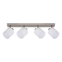 DECKENSTRAHLER 16/13/67.5cm Sand Nickel Farbe 1 Flamme - Silberfarben, Metall (16/13/67.5cm) - ZMH
