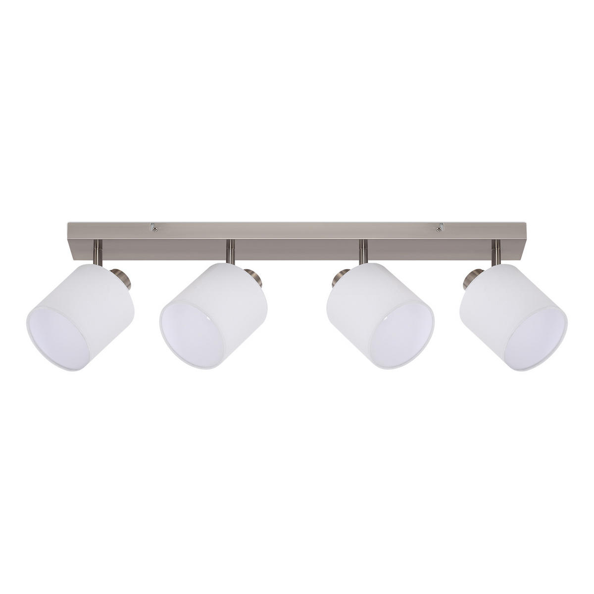 DECKENSTRAHLER 16/13/67.5cm Sand Nickel Farbe 1 Flamme - Silberfarben, Metall (16/13/67.5cm) - ZMH
