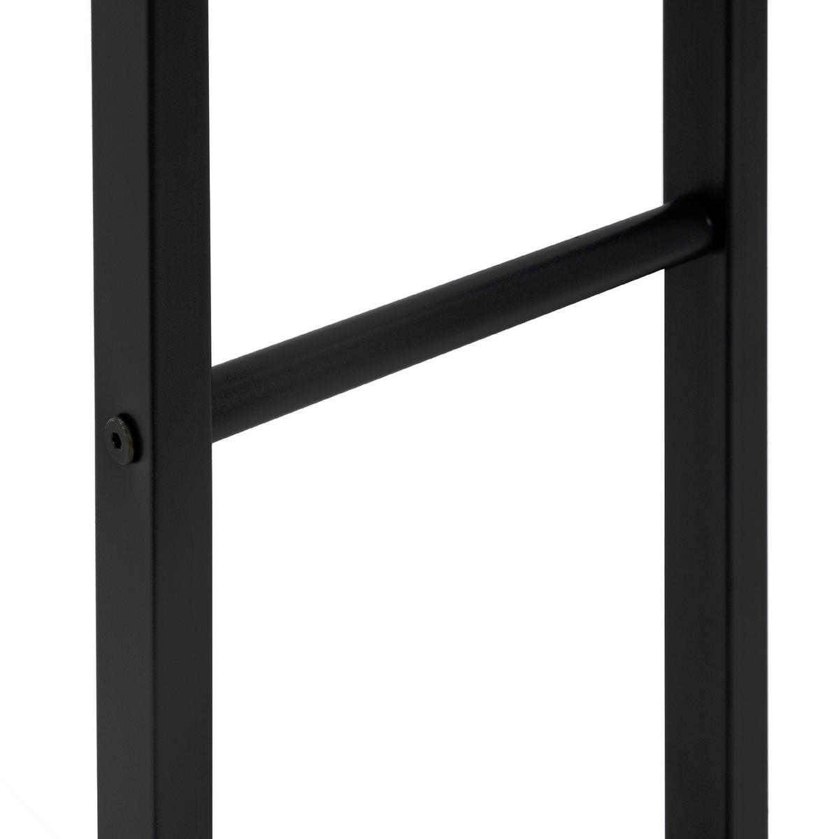 KAMINHOLZREGAL - Schwarz, Metall (25/150/40cm) - ML-DESIGN