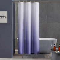 DUSCHVORHANG Textil Weiß nach Lila 100 x 200 cm - Lila, Textil (100/200cm)
