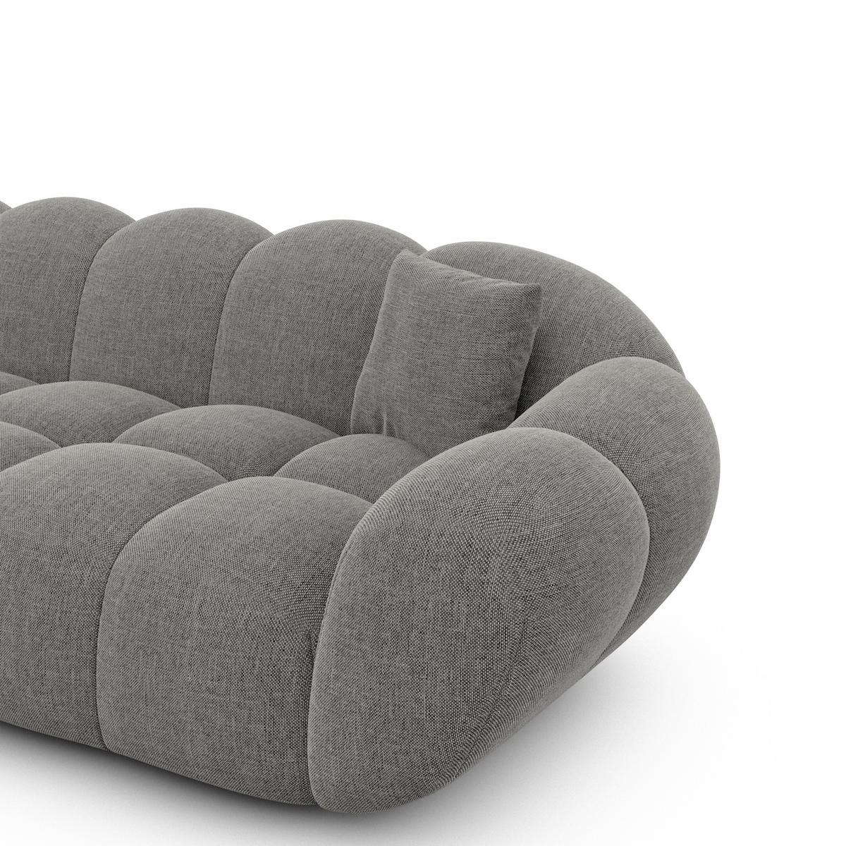 SESSEL Strukturstoff Grau - Grau, Textil (135/70/93cm) - VAROYAL