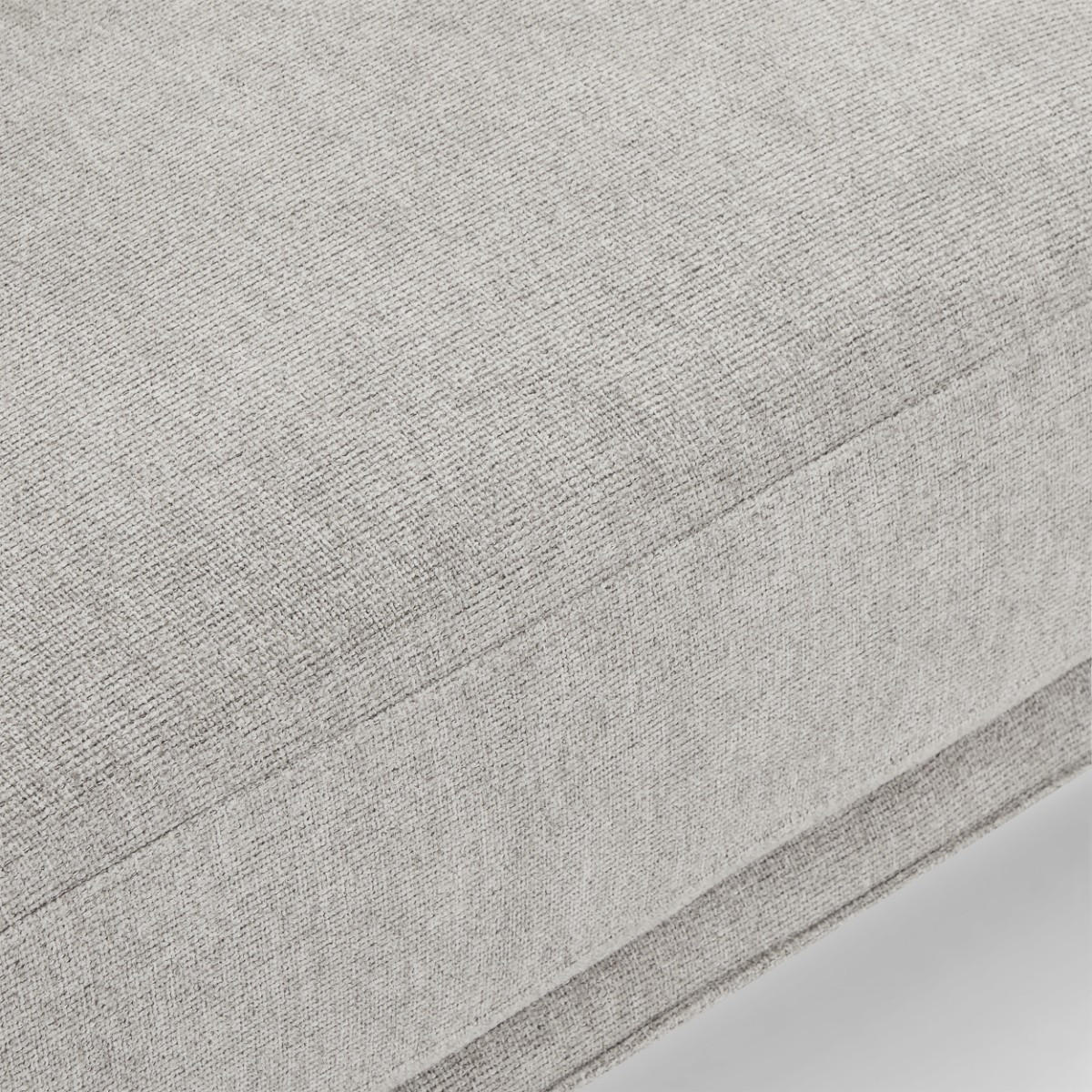 ZWEISITZER-SOFA Webstoff Grau - Schwarz/Grau, Textil/Metall (158/85/85cm) - Furnhouse