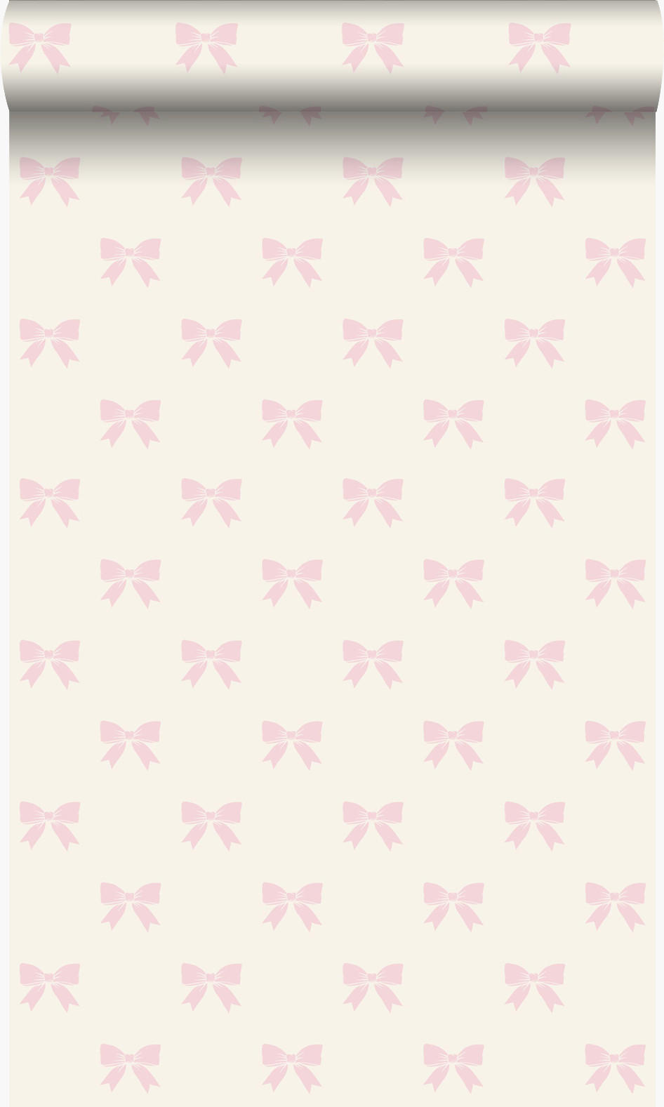 TAPETE kleine Schleifen 53 cm x 10.05 m - Weiß, Papier (53/0.1cm) - Origin Wallcoverings