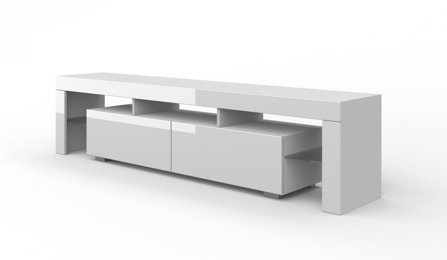 TV LOWBOARD Weiß 190/45/35 - Weiß, Holzwerkstoff (190/45/35cm) - RAUMHIRSCH FURNITURE