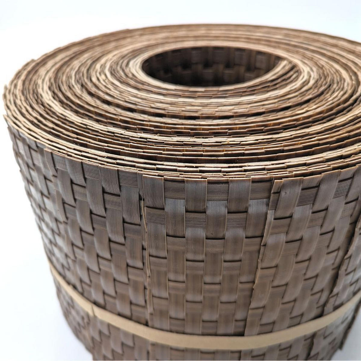 SICHTSCHUTZSTREIFEN Rattan für Doppelstabmatten UV-beständig Honigbraun 10x 2,55m - Rotbraun, Kunststoff (2550/19cm) - ZAUN|ZU
