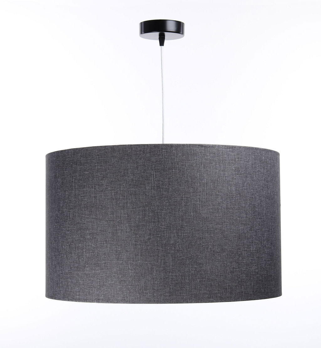 HÄNGELEUCHTE Grau 40/25 cm - Schwarz/Grau, Kunststoff (40/0.5/25cm) - ONZENO