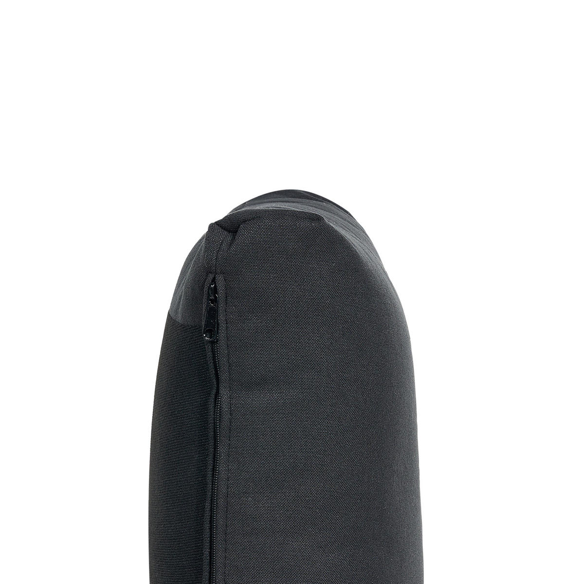 3-SITZER-SOFA Leinenoptik schwarz Unstad - Schwarz, Textil (228/72/76cm) - Beliani