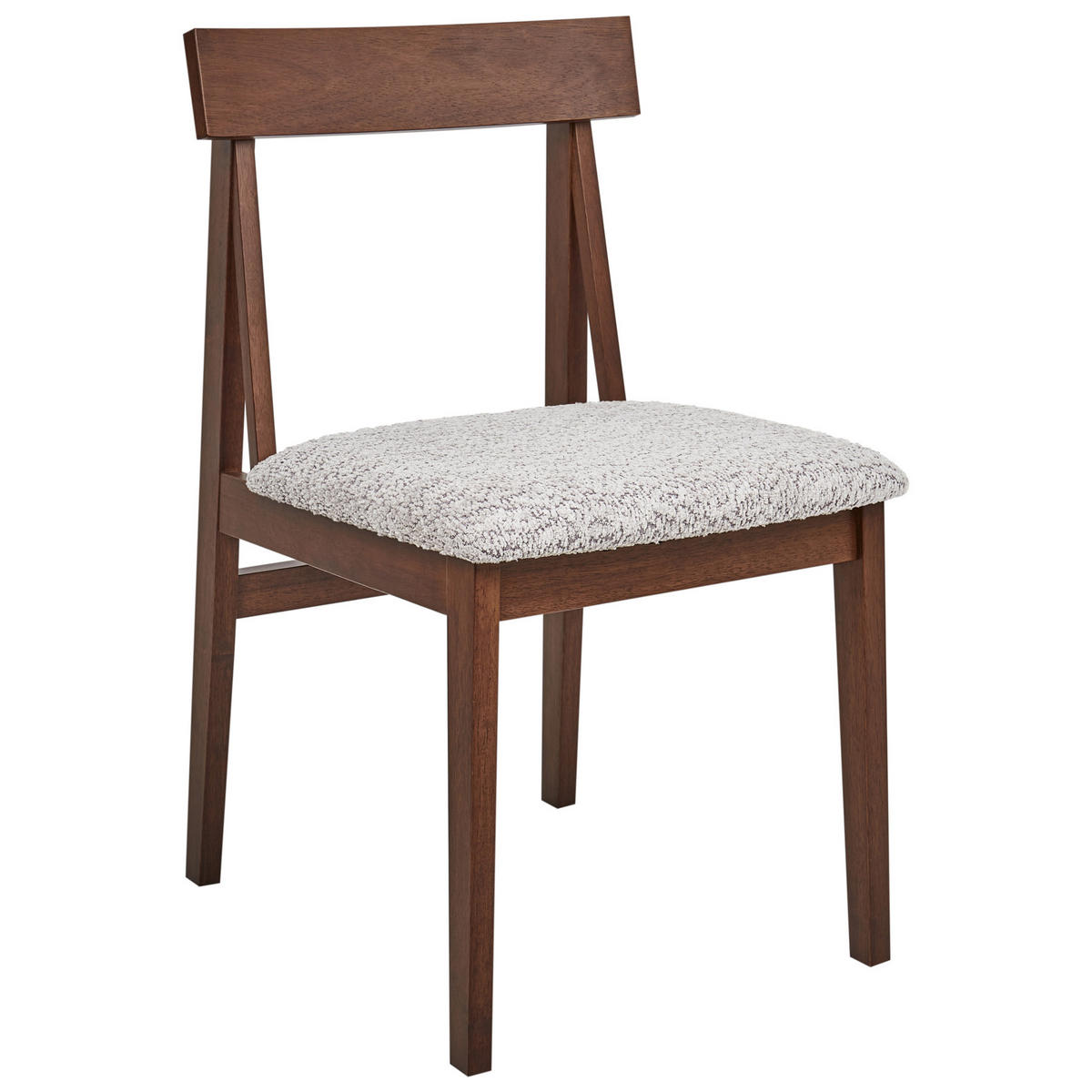 JÍDELNÍ ŽIDLE sada 2 ks Hnědá Isle - šedá/hnědá, dřevo (45/82/55cm) - Beliani