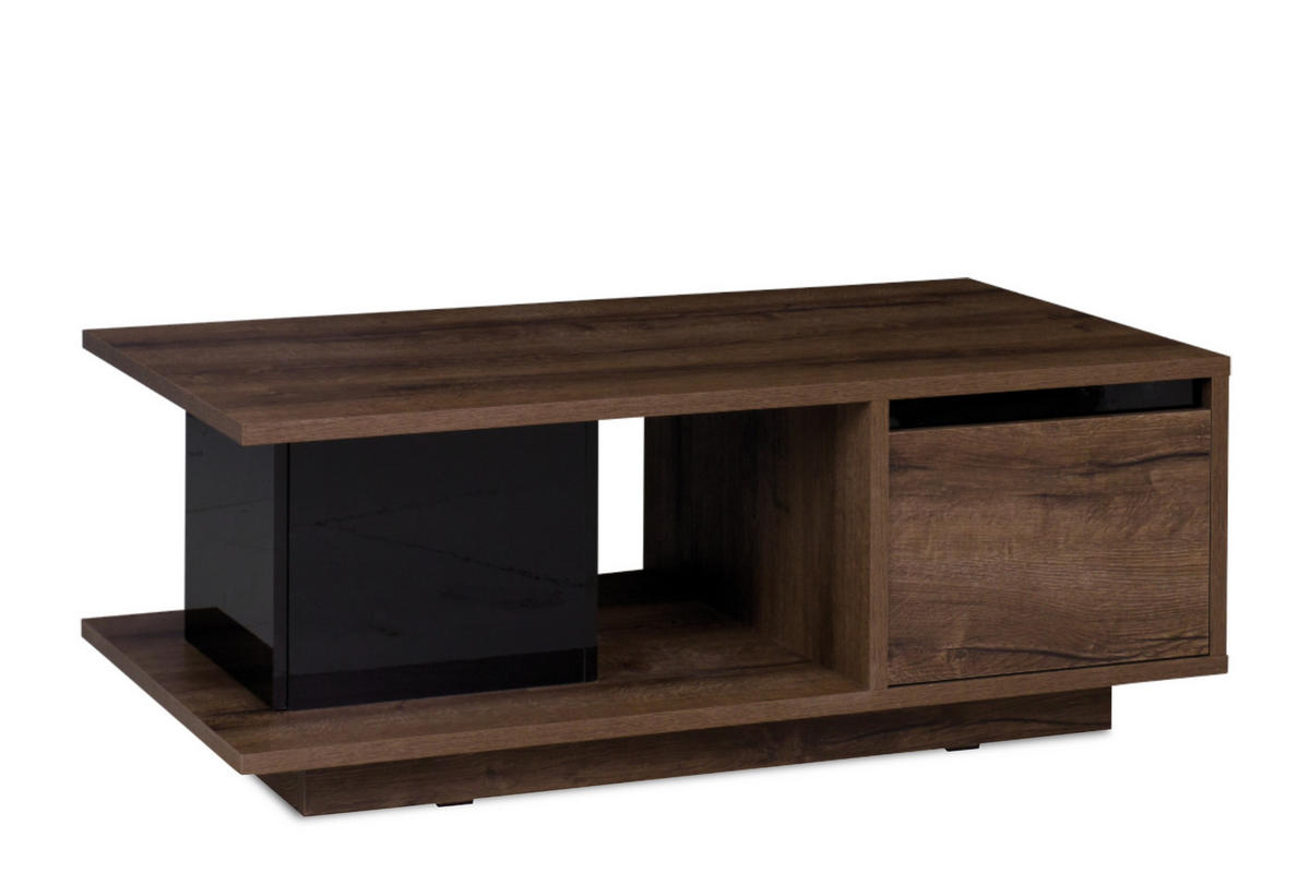 COUCHTISCH MERO mit Türen, Dunkelbraun - Dunkelbraun, Holzwerkstoff (65/120/46cm) - KONSIMO®