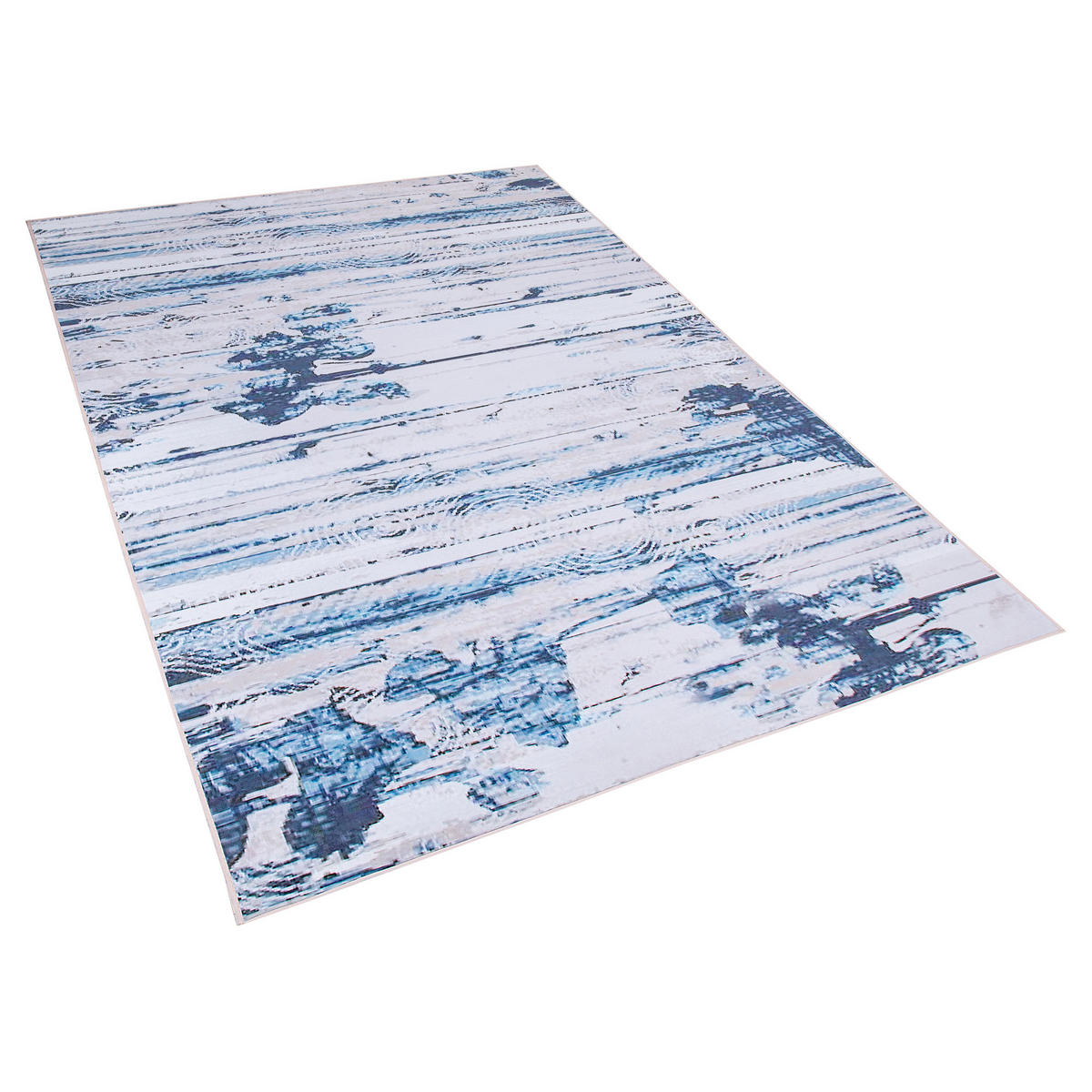 KURZFLOR-TEPPICH Burdur 200/140 cm - Blau, Kunststoff (140/200cm) - Beliani