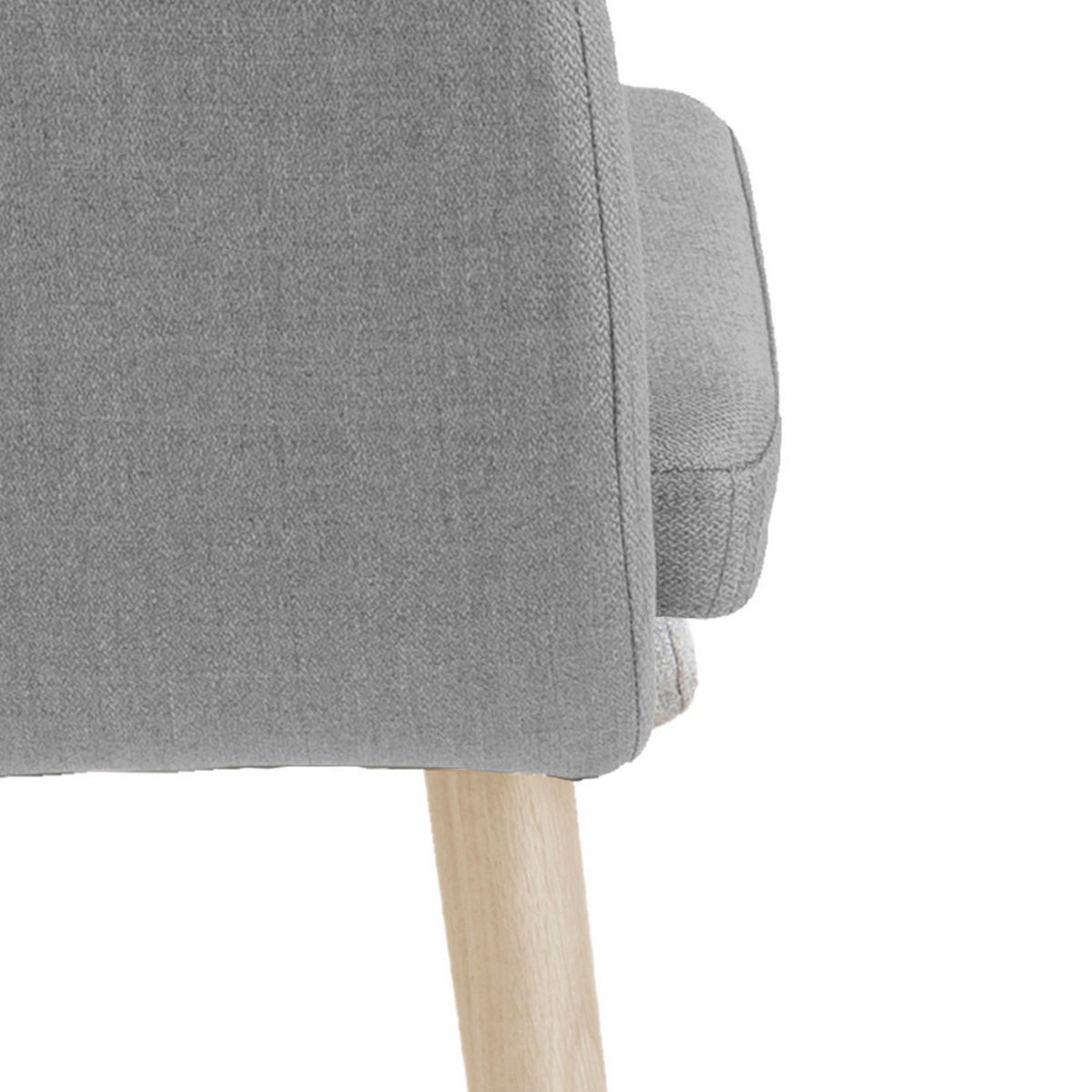 ARMLEHNSTUHL grau - Grau, Holzwerkstoff (58/84/58cm) - ebuy24