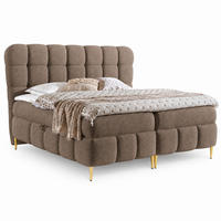 BOXSPRINGBETT mit Stauraum in 140x200 cm in Braun - Braun, Textil (140/200cm) - Home Collective