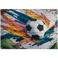 FOTOTAPETE Jungen Fußball Bunt 400x280 cm - Multicolor, Papier (400/280cm) - Wallarena