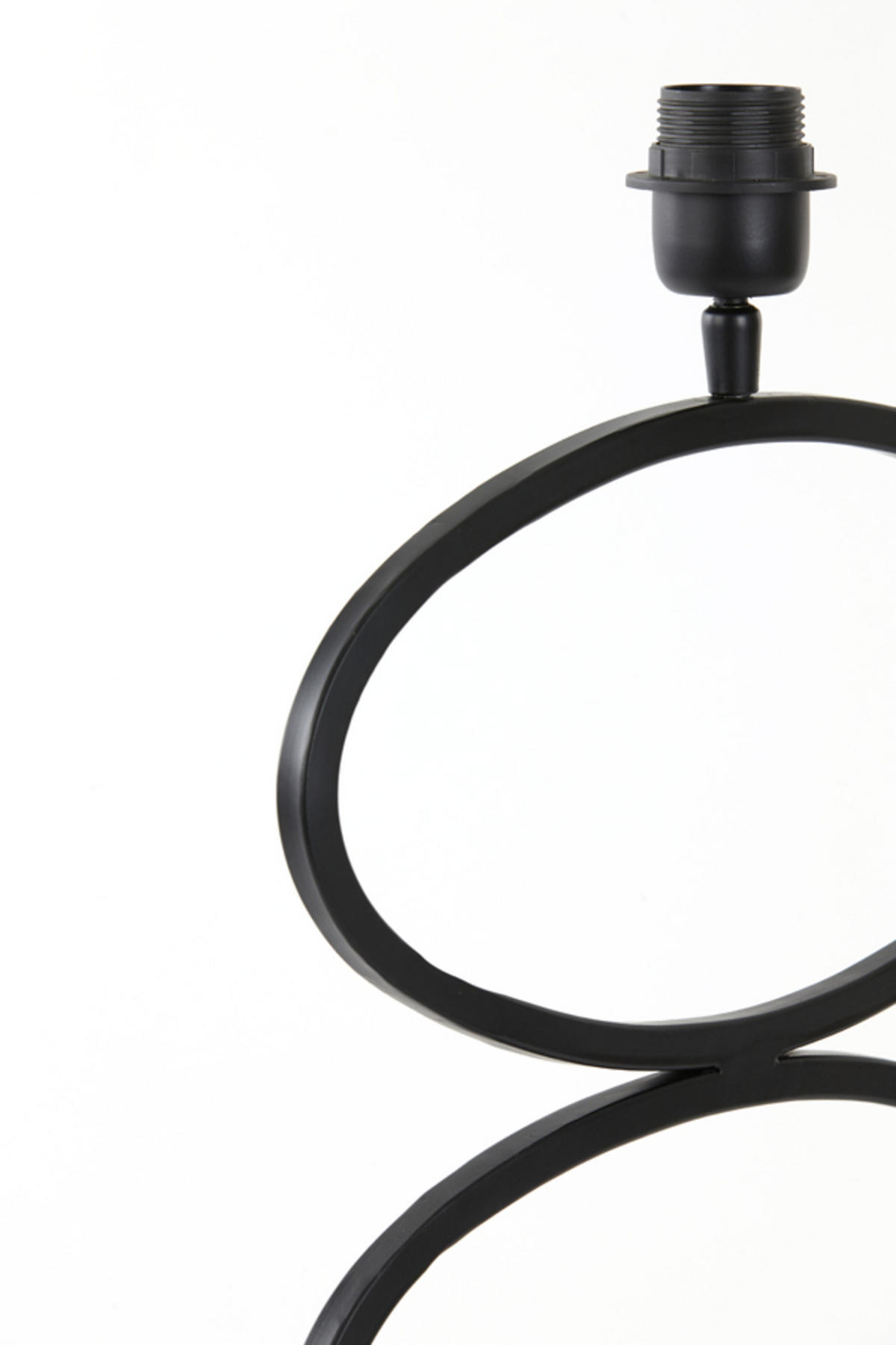 LAMPENFUSS Stelius Schwarz Ø33/42 cm - Schwarz, Metall (33/17/42cm) - Light & Living