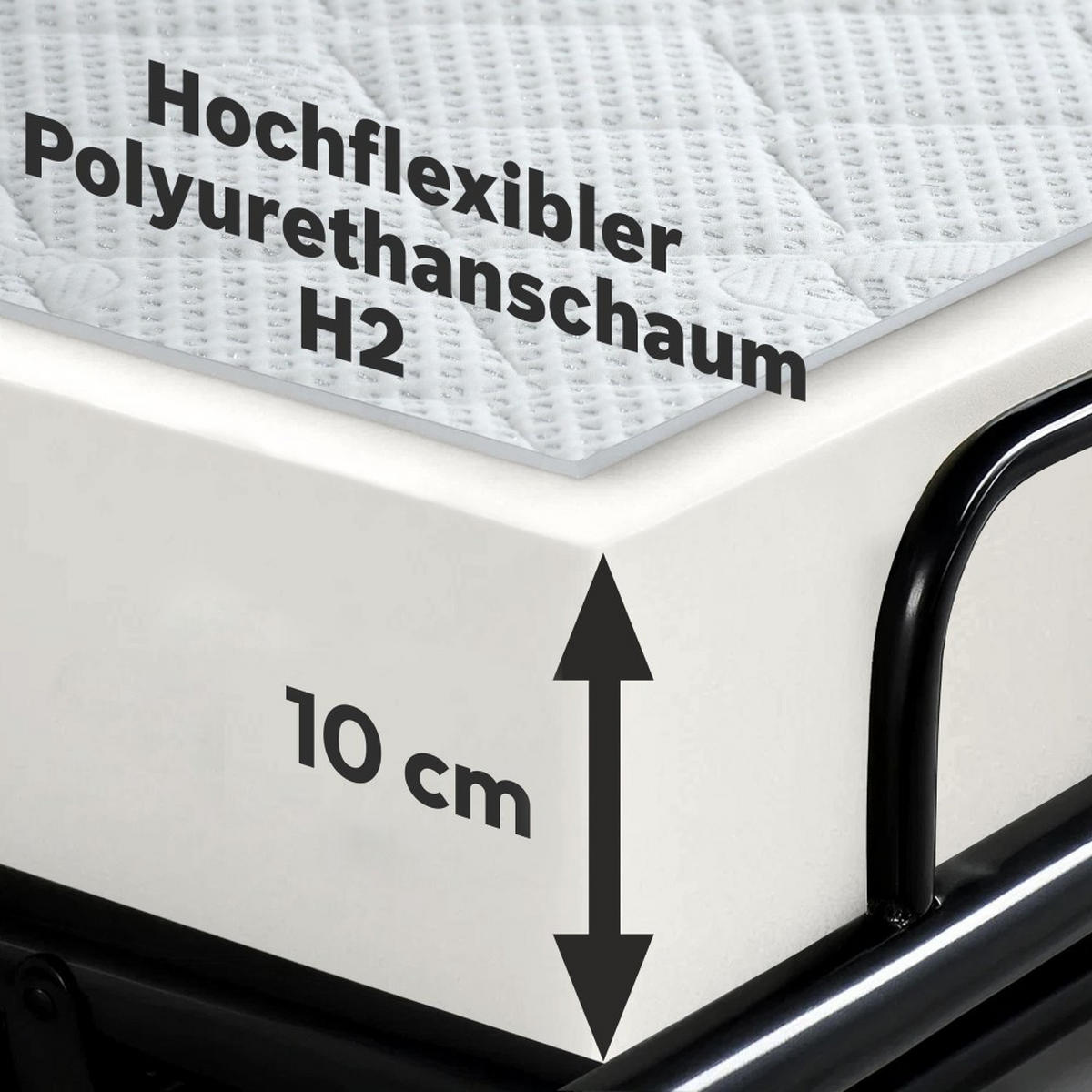 SCHLAFSOFA Pavarti mit italienischem Gestell, 180x195, Schwarz - Schwarz, Holzwerkstoff/Textil (234/88/100cm) - Beautysofa