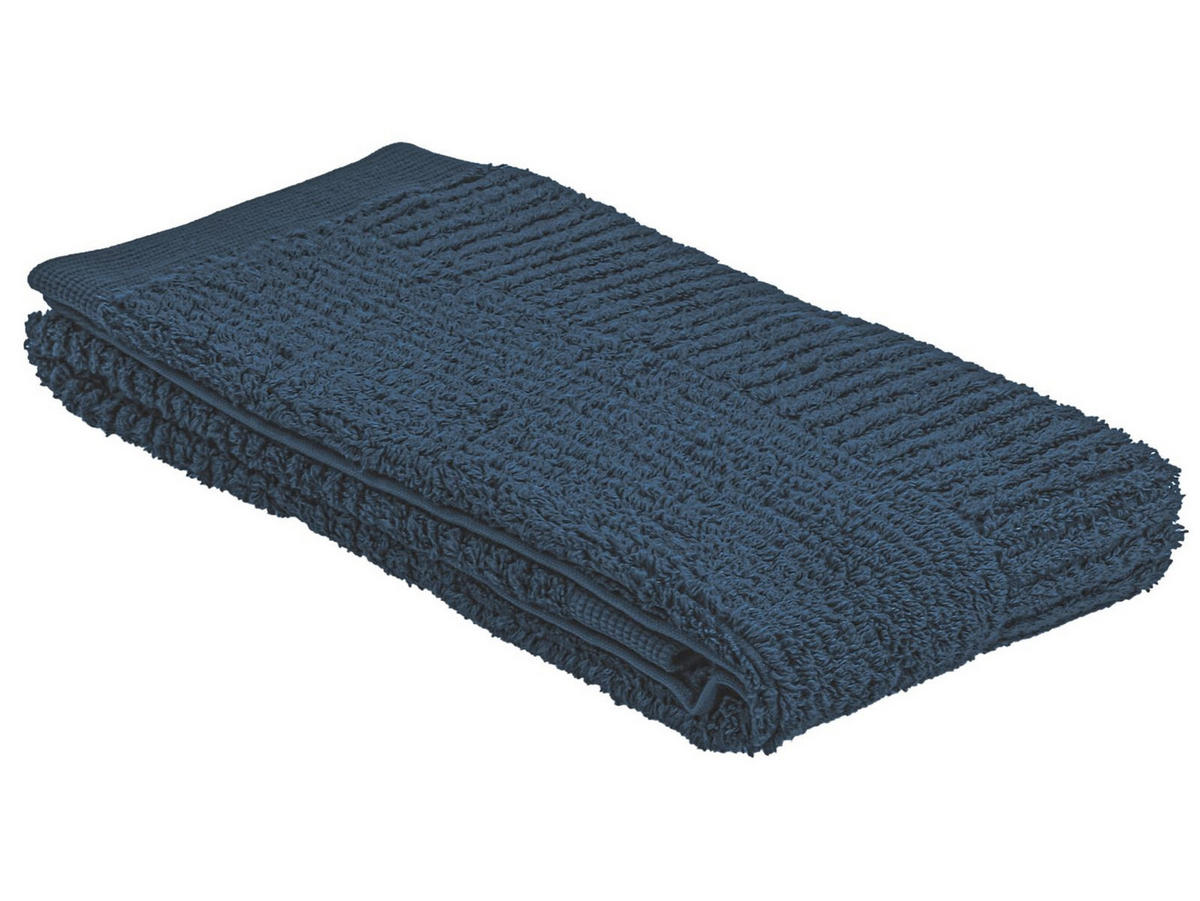 HANDTUCH Classic dark blue 50/100 cm - Blau, Textil (50/100cm) - Zone Denmark