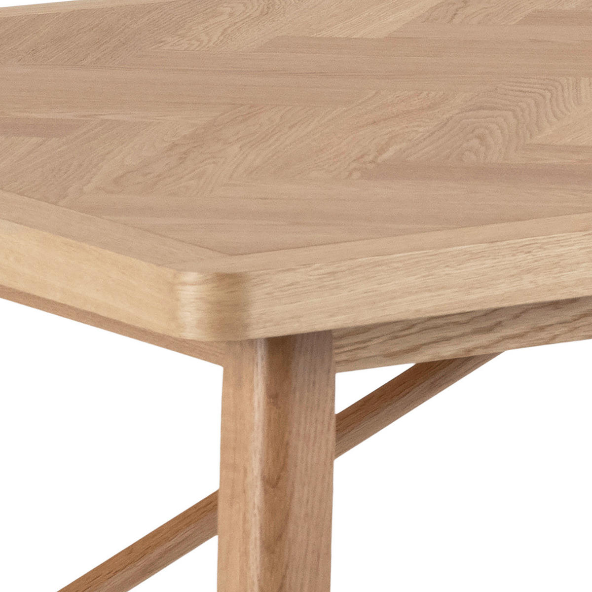 ESSTISCH - Eiche teilmassiv - Eichefarben, Holzwerkstoff (100/200/75cm) - home24