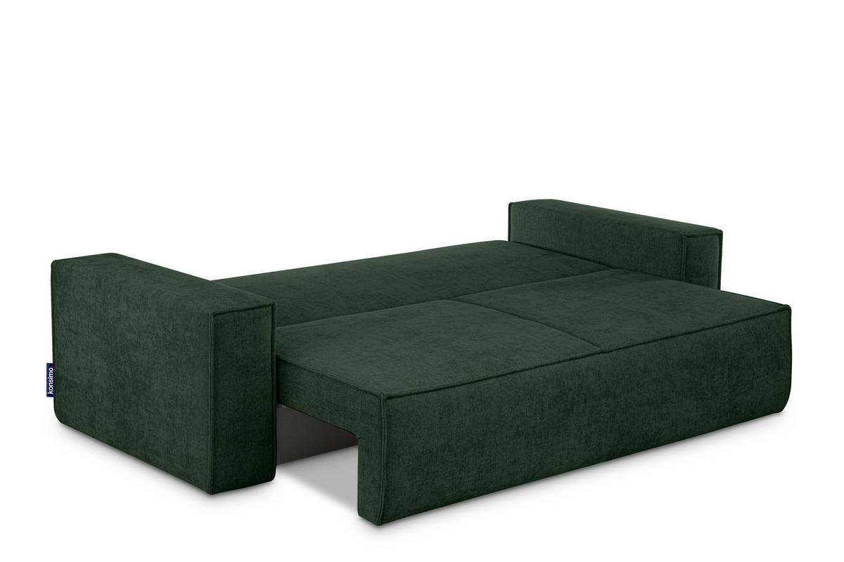 3-SITZER-SOFA NAPI II mit Schlaffunktion, grün - Grün, Textil (244/89/101cm) - KONSIMO®