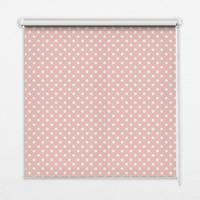 VNÚTORNÁ roleta - okenná roleta - roleta - 70x140 cm - Biele bodky - biela, plast (70/140/0.5cm) - TULUP
