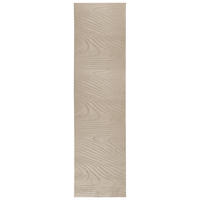 KOBEREC Z UMĚLÉ KOŽEŠINY Béžový 80/300 cm Ontake - béžová, plast (80/300cm) - Beliani