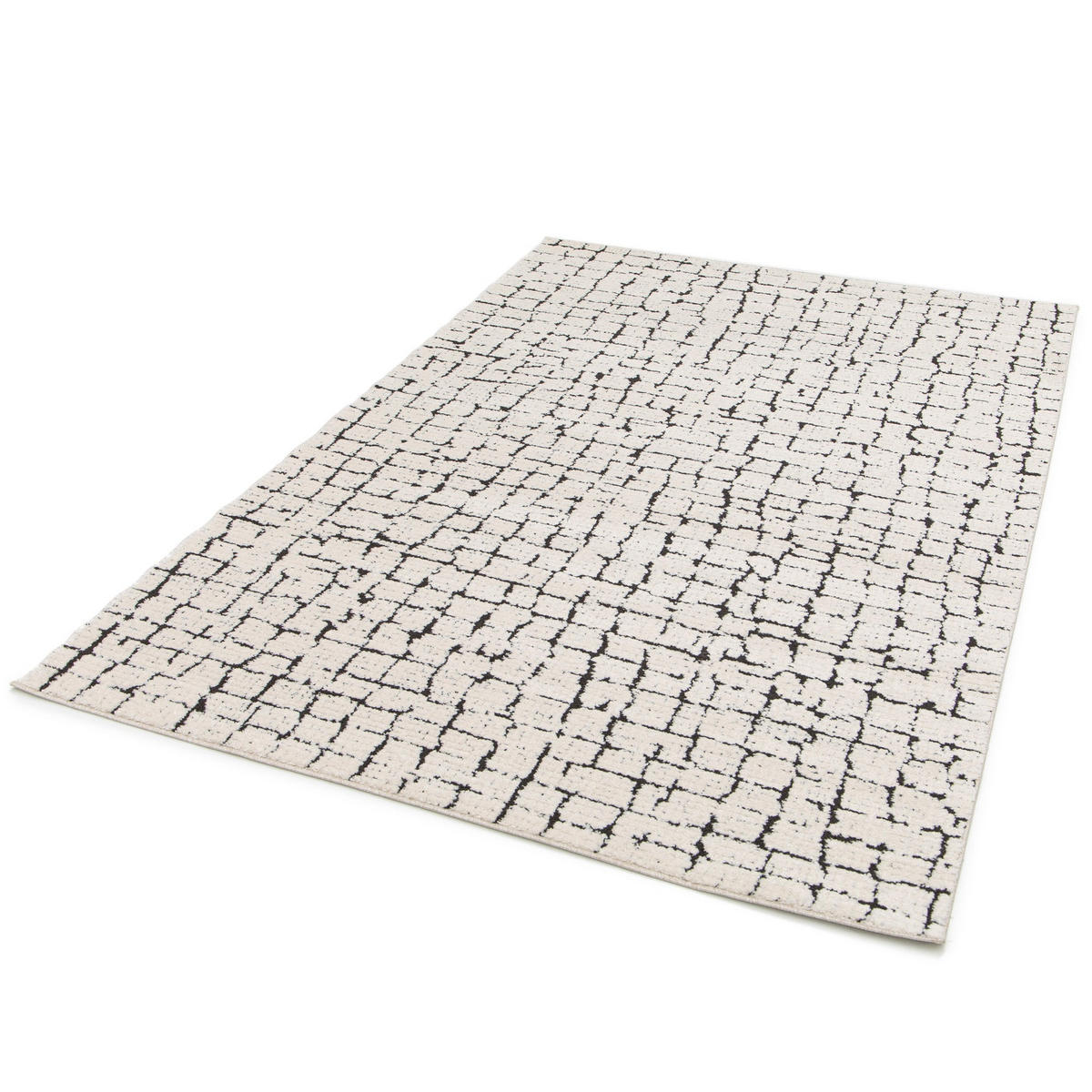 TEPPICH ultrafein mit Skulptureffekt schwarz - Schwarz, Textil (160/230cm) - AFK Living