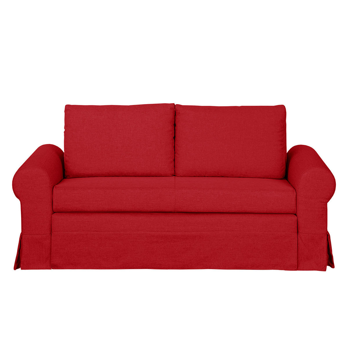 SCHLAFSOFA mit Husse - Rot, Textil (165/90/90cm) - home24