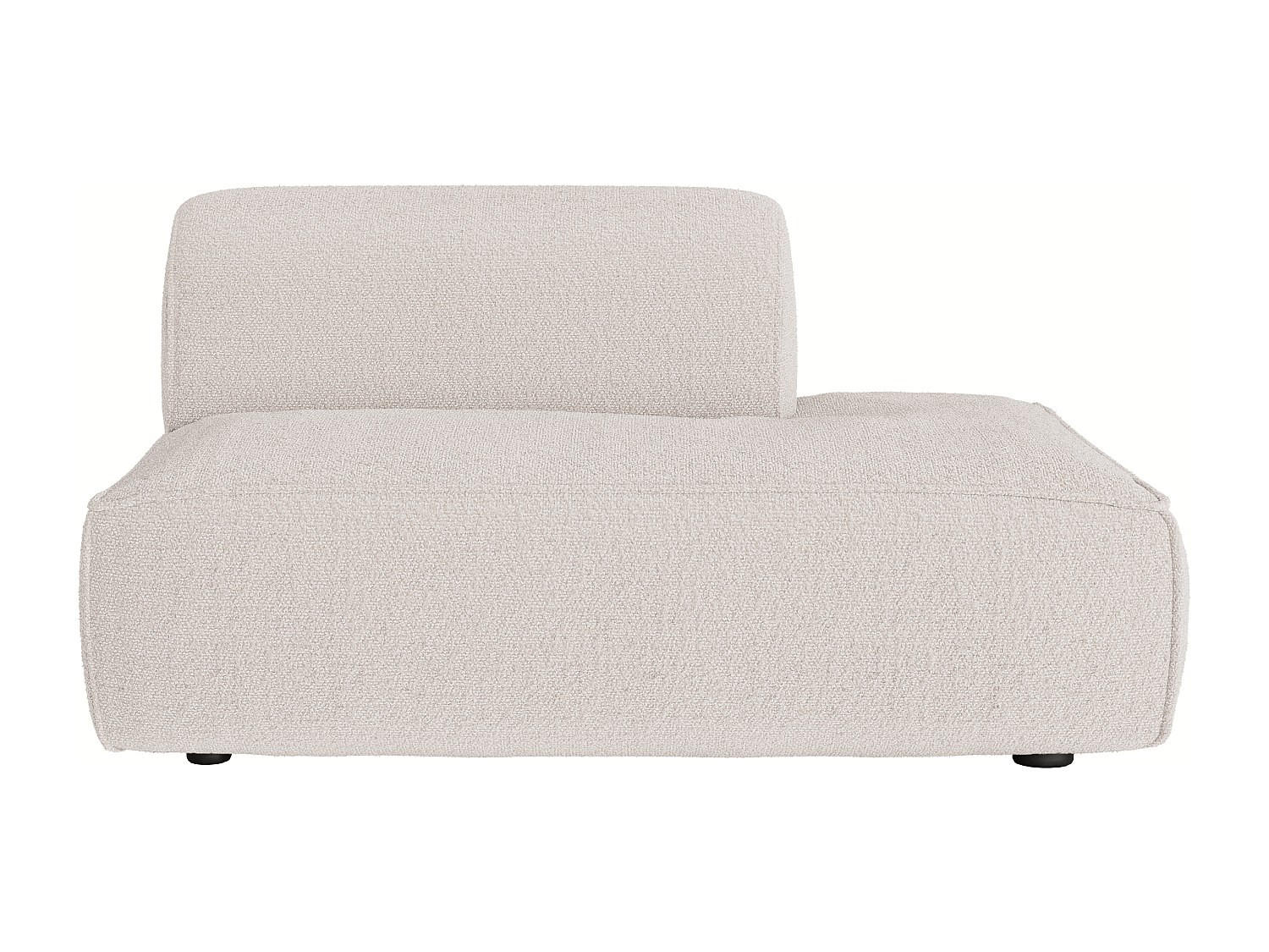 RECAMIERE ohne Schlaffunktion - 1 Person - stoff - beige Camilio - Beige, Textil (130/74/97cm) - Vente-Unique