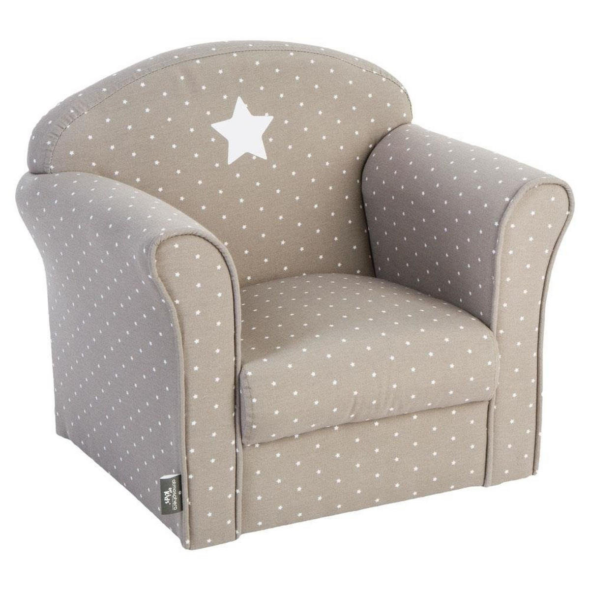 KINDERSESSEL Baumwolle - Beige, Naturmaterialien (39/44/50cm)