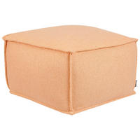 POUF Baumwolle Orange Sherali - Orange, Holz (50/30/50cm) - Beliani