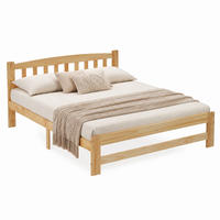 BETT 140x200 cm Kiefer Massivholz Natur mit Lattenrost - Braun, Holzwerkstoff (140/200cm) - Meubliv