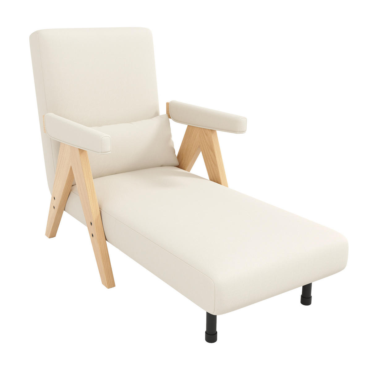 SCHLAFSESSEL Leinen mit 6-fach verstellbarer Rückenlehne 87/64/60 cm Beige - Beige, Textil (87/64/60cm) - Redom