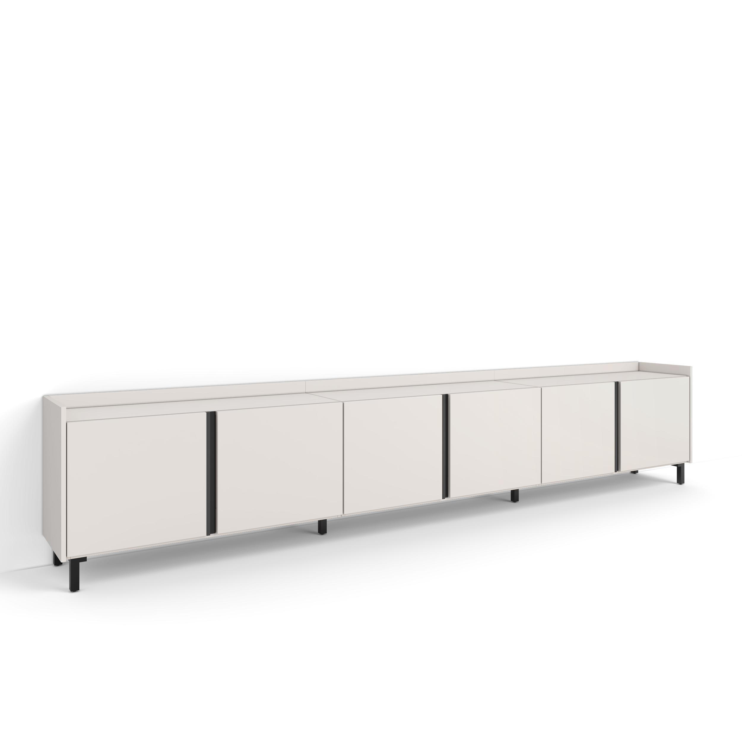 Skraut Home Lowboard, Beige 309x61x35 cm