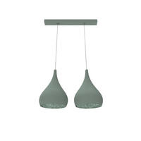 HÄNGELEUCHTE - Grün, Metall (55/25/55cm) - Lumicom