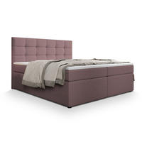 BOXBETT PALMA 160x200 cm mit Matratze und Topper - Rosa - Rosa, Holz (160/200cm) - MASSENO