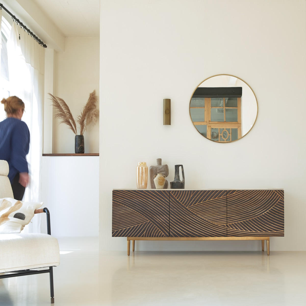 SIDEBOARD Bilal Braun aus Mango - Braun, Holz (180/70/50cm) - Tikamoon