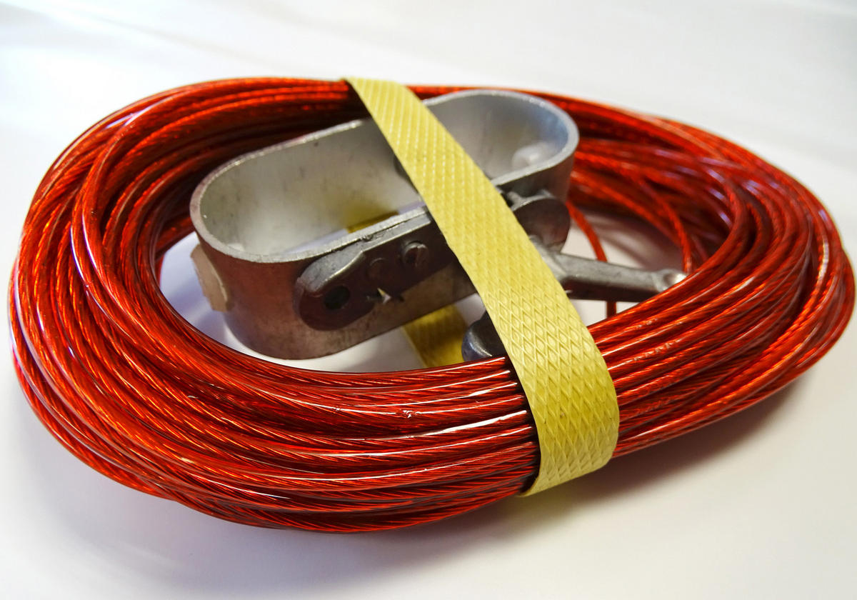 SPANNRATSCHE und Seil für Poolabdeckungen 35 m - Rot, Kunststoff (0.2/350cm) - QUICK STAR