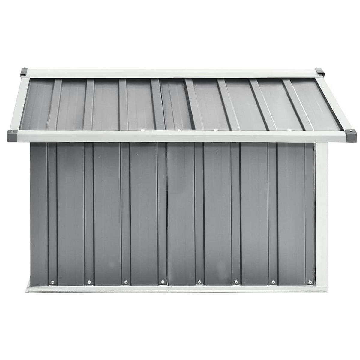 RASENMÄHER Garage 92/97/63 Cm Verzinkter Stahl Grau - Grau, Metall (92/63/97cm) - vidaXL