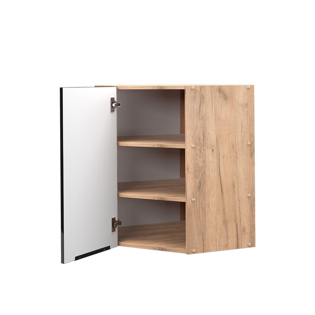 ECKHÄNGESCHRANK Fame-Line Schwarz Eiche hochglanz 57 cm - Honigeiche/Schwarz Hochglanz, Holzwerkstoff (57/72/34.1cm) - Vicco