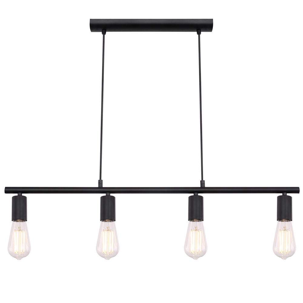 HÄNGELEUCHTE Metall Schwarz MARTHA - Schwarz, Metall (80/5.2/120cm) - Globo Lighting