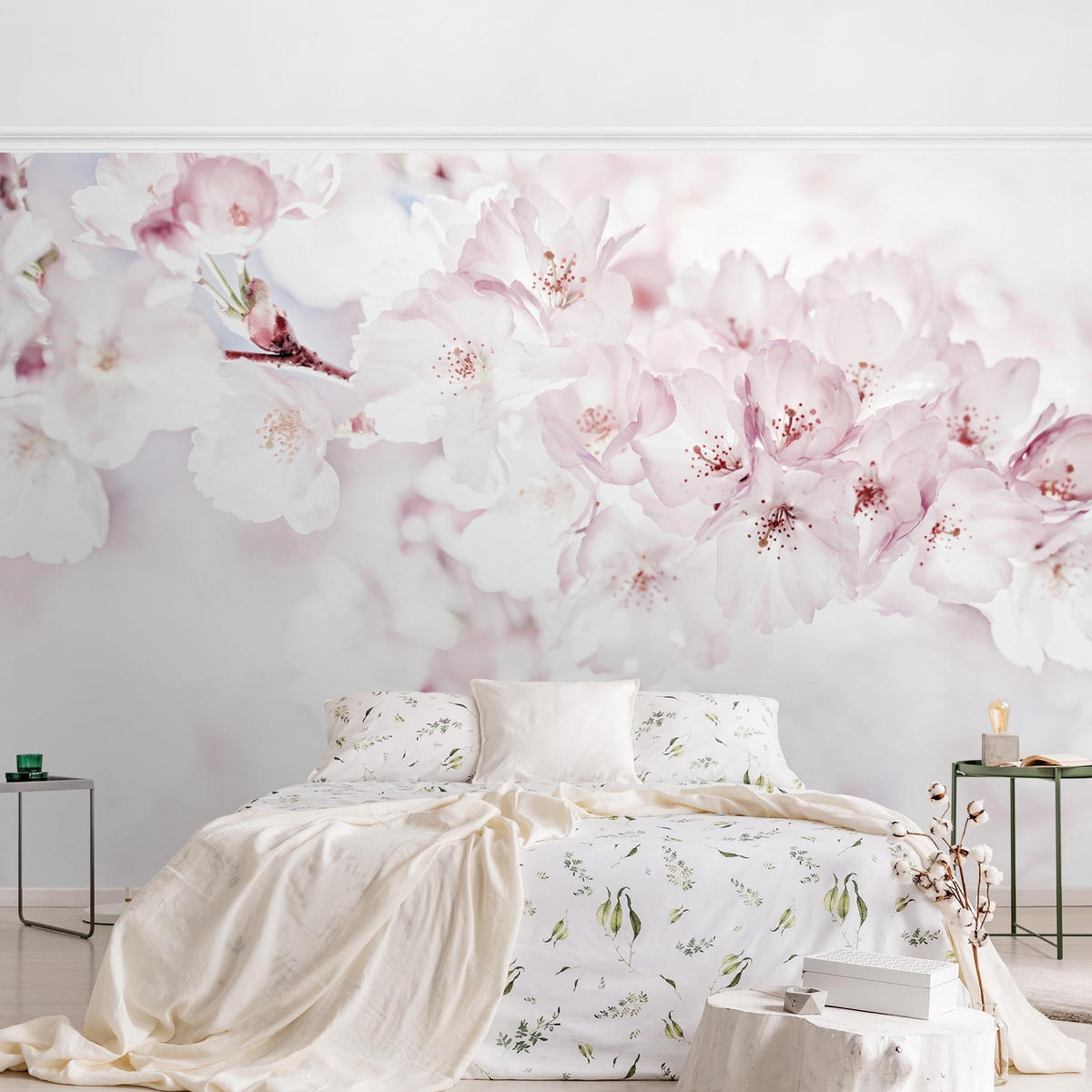 FOTOTAPETE Ein Kirschblütenhauch 336/225 cm - Rosa, Papier (336/225cm) - Bilderwelten