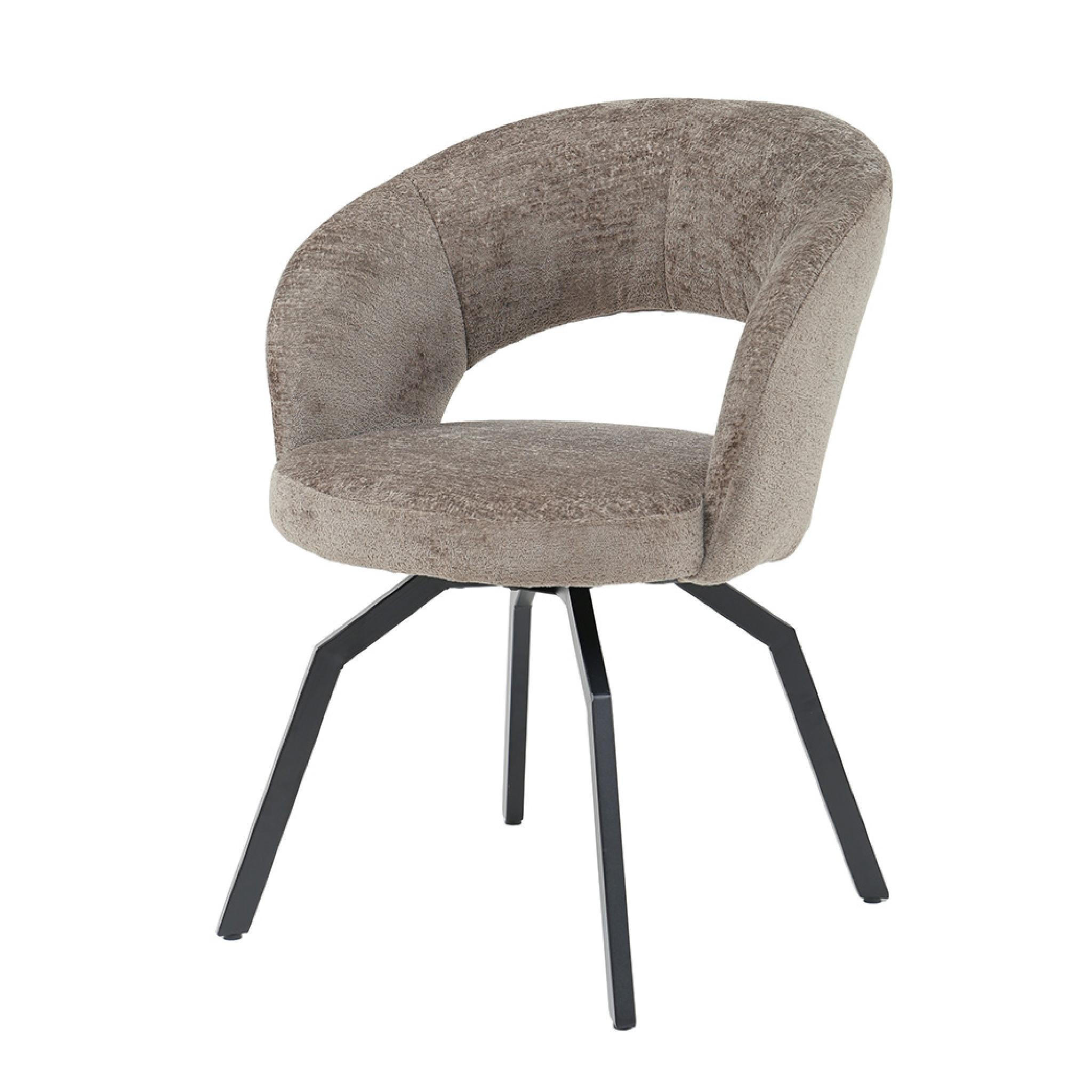 ESSZIMMERSTUHL Aranea Braun 63/62/81cm - Braun, Textil (62/81/63cm) - PTMD Collection