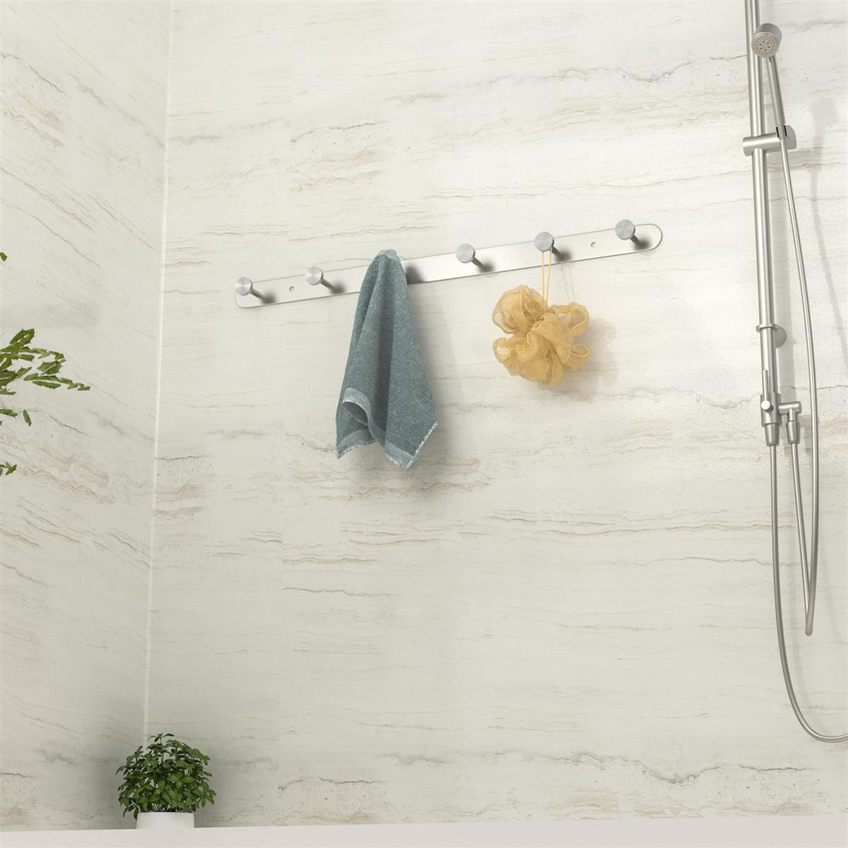 GARDEROBENLEISTE 46/2.55/2.55 cm - Silberfarben, Metall (2.55/2.55/46cm) - Intirilife