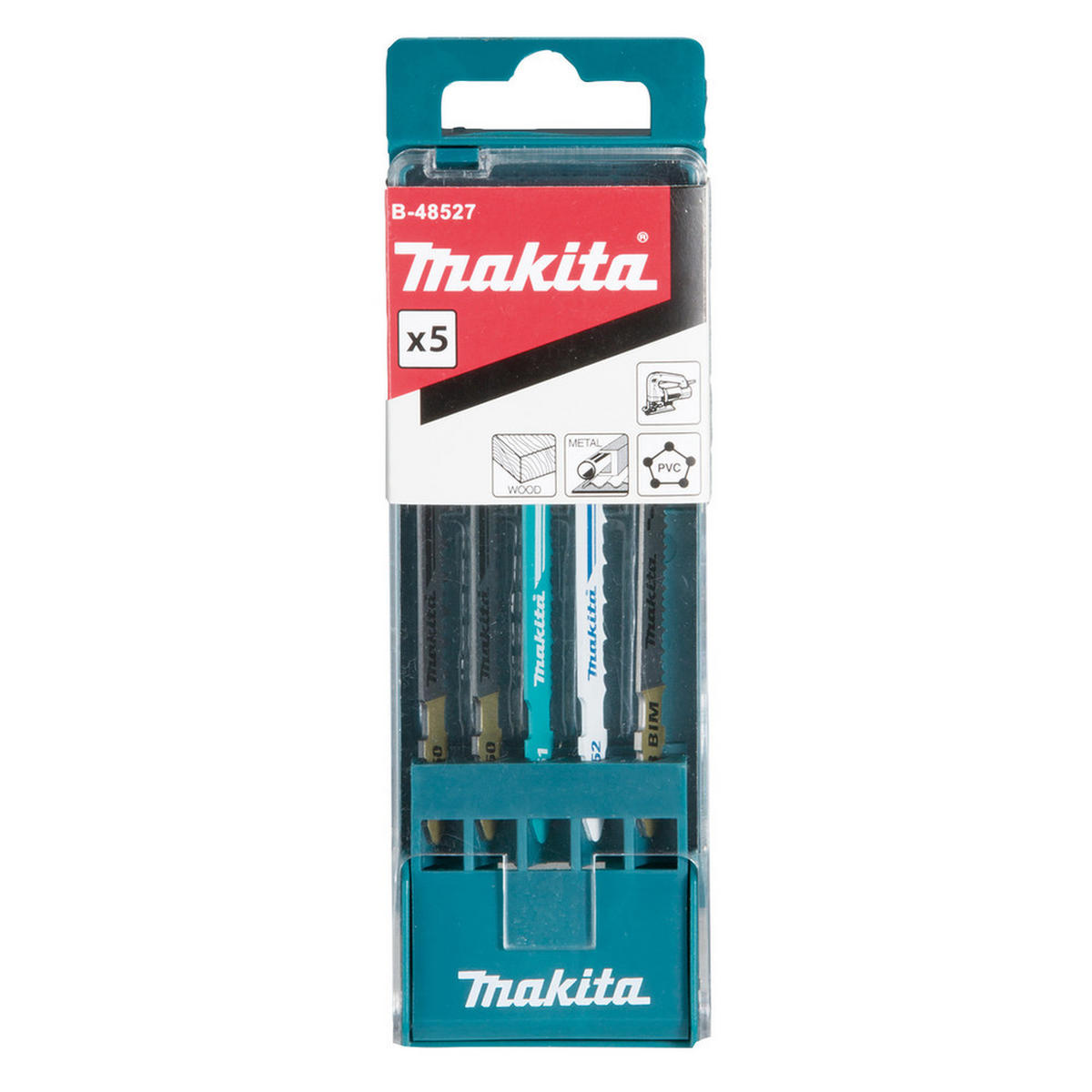 STICHSÄGEBLATT-SET, 5-teilig - Multicolor, Kunststoff (160/50/16cm) - Makita