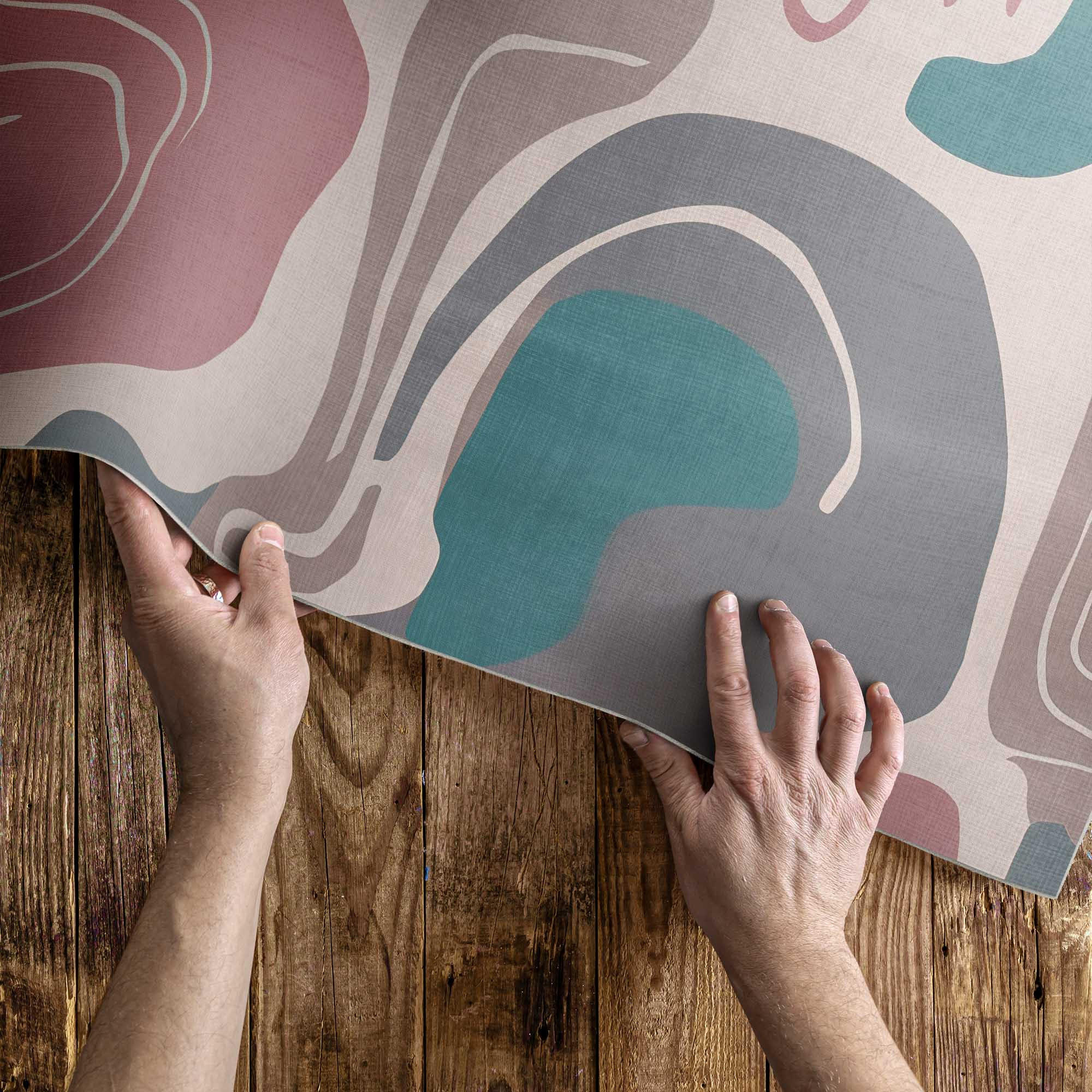 Thumbnail - Wallfluent Teppich, Rosa, Kunststoff, 100x150 cm, Teppiche & Böden, Teppiche, Moderne Teppiche